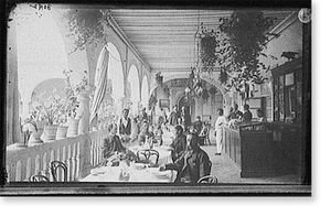 Vintage Building Photo - Veranda restaurant - Vintage Wall Art Gift