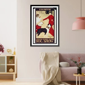 Chicago Kennel Clubs dog show. Geo. Ford Morris 02, Historic Print