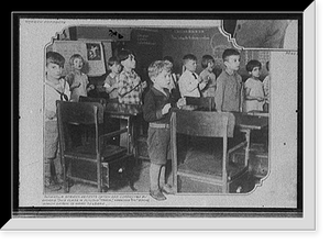 Historic Framed Print, [Children in speech class],  17-7/8" x 21-7/8"