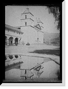 Black & White Photo - Mission, Santa Barbara, California