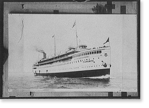 Vintage Nautical Print - Steamboats - Steamer Tionesta (1)
