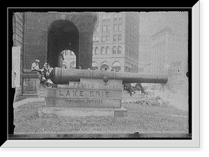 Cannon commemorating Perry's victory, Battle of Lake Erie, probably Ohio, Historic Reproduction