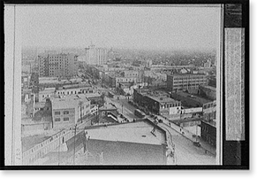 Antique City View - South Saginaw Street, Flint, Michigan