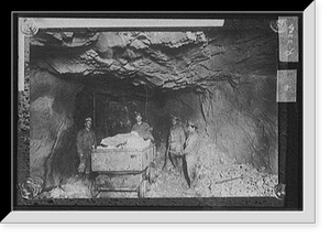 Historic Framed Print, [Loading a mine car] - 2,  17-7/8" x 21-7/8"