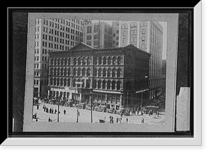 Historic Framed Print, [Detroit Free Press newspaper building, Shelby Street, Detroit, Michigan],  17-7/8" x 21-7/8"