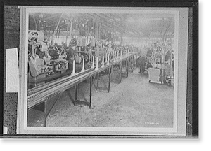 Vintage Americana Print - Example of how work is brought to men