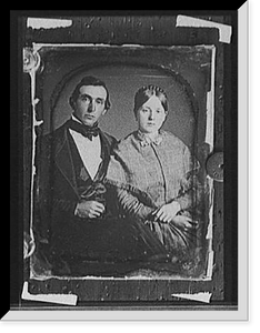 Couple seated, Historic Print