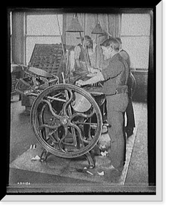 Richmond & Backus Co. printing press, Detroit, Antique Wall Art