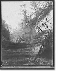 Antique Scenic Print - Illinois - Horseshoe Canon Canyon