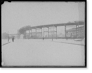 Historic Railroad - New York City - Elevated railroad at 110th St