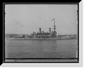 Historic Framed Print, U.S.S. Indiana - 18,  17-7/8" x 21-7/8"