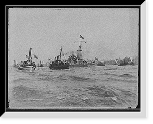 Return of Santiago fleet, New York Harbor, Aug. 20, 1898 - 2, Historic Reproduction