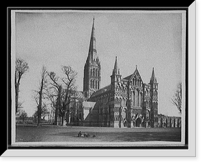 Historic Framed Print, [Salisbury Cathedral, England],  17-7/8" x 21-7/8"