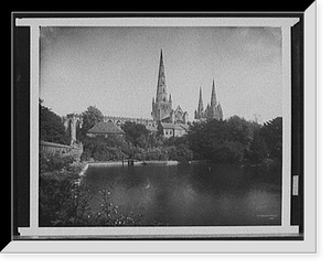 Historic Framed Print, [Lichfield Cathedral, England] - 2,  17-7/8" x 21-7/8"