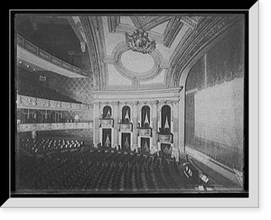 Historic Framed Print, [Detroit, Michigan, Temple Theatre interior],  17-7/8" x 21-7/8"