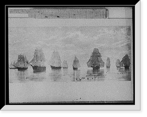 Historic Framed Print, Entering harbor - 2,  17-7/8" x 21-7/8"