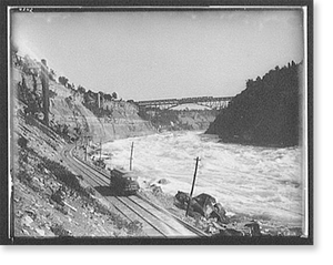 Vintage Photo Print - New York City - Niagara Gorge with Michigan