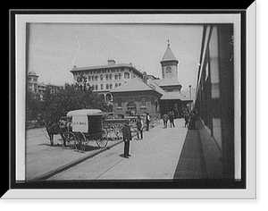 Historic Framed Print, [Railway station, Pasadena],  17-7/8" x 21-7/8"