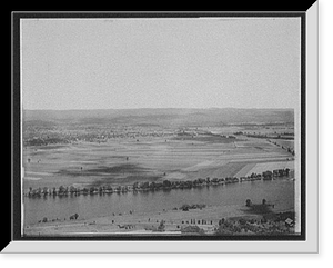 Historic Framed Print, Down the Connecticut from Mt. Holyoke, South Hadley, Mass. - 5,  17-7/8" x 21-7/8"