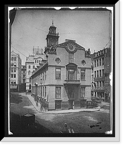 Historic Framed Print, [Boston, Mass., Old State House],  17-7/8" x 21-7/8"