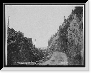 Historic Framed Print, Gate of Crawford Notch from below, White Mountains,  17-7/8" x 21-7/8"