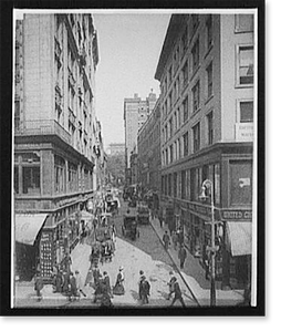 Historic Street Photo - Boston, Massachusetts - Bromfield Street