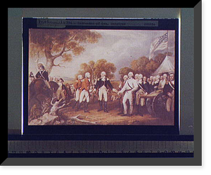 Historic Framed Print, Surrender of Gen. Burgoyne,  17-7/8" x 21-7/8"