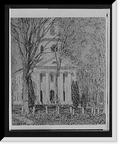 Church in autumn, Vintage Wall Art