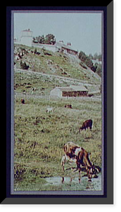 Historic Military - Mackinac Island - Old Fort Mackinac from the pasture