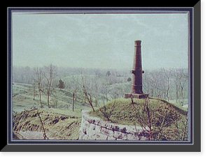 Historic Framed Print, The Surrender Monument, Vicksburg,  17-7/8" x 21-7/8"