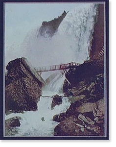 Vintage Photo Print - Niagara Falls - American Fall and Rock of Ages