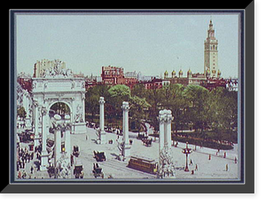 Historic Framed Print, The Naval Arch at Madison Square, New York City,  17-7/8" x 21-7/8"