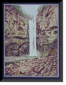 Historic Framed Print, Taughannock Falls near Ithaca,  17-7/8" x 21-7/8"