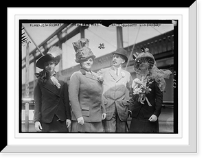 Historic Framed Print, Florence W. Gilbert, Mrs. B. Gilbert, Alder Blodgett, Lila B. Gilbert,  17-7/8" x 21-7/8"