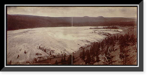 Historic Framed Print, Hell's Half Acre, Yellowstone Nat'l Park,  17-7/8" x 21-7/8"