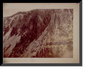 Historic Framed Print, Yellowstone Canon, from the falls - 4,  17-7/8" x 21-7/8"