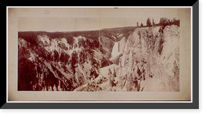 Historic Framed Print, Yellowstone Falls and Canon,  17-7/8" x 21-7/8"