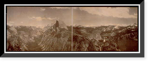 Historic Framed Print, Yosemite Valley from Glacier Point, California,  17-7/8" x 21-7/8"