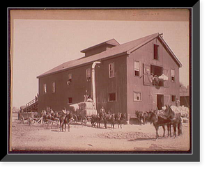 Historic Framed Print, Cotton Gin at Dahomey - 3,  17-7/8" x 21-7/8"