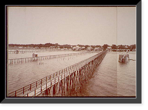 Shore Line at Bay St. Louis, Miss. - 11, Vintage Print