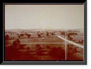 Historic Framed Print, Gettysburg Battle Field - 2,  17-7/8" x 21-7/8"