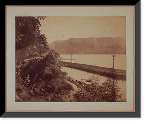 Historic Framed Print, The Hudson river near Storm King,  17-7/8" x 21-7/8"