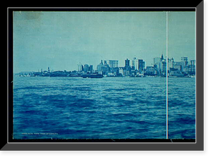 New York from Brooklyn - 15, Antique Poster