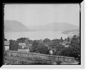 Historic Framed Print, Peekskill Bay and the narrows, Hudson River, New York,  17-7/8" x 21-7/8"