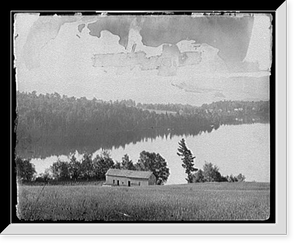 Antique Scenic Print - Adirondacks - Mirror Lake, Adirondack Mts