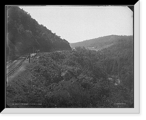 Historic Framed Print, Source of the Potomac, seventeen mile grade,  17-7/8" x 21-7/8"