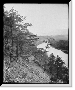 Historic Framed Print, South branch of the Potomac, south from Yellow Hill,  17-7/8" x 21-7/8"