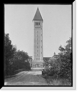 Historic Framed Print, Fort Sheridan, Ill., tower over general quarters - 2,  17-7/8" x 21-7/8"