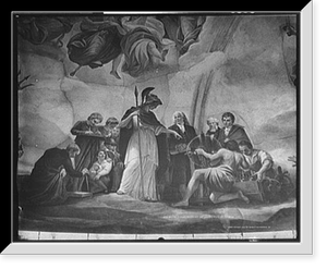 Arts and science, canopy of the rotunda, Historic Print