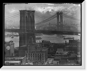 Historic Framed Print, New York skyline - 28,  17-7/8" x 21-7/8"